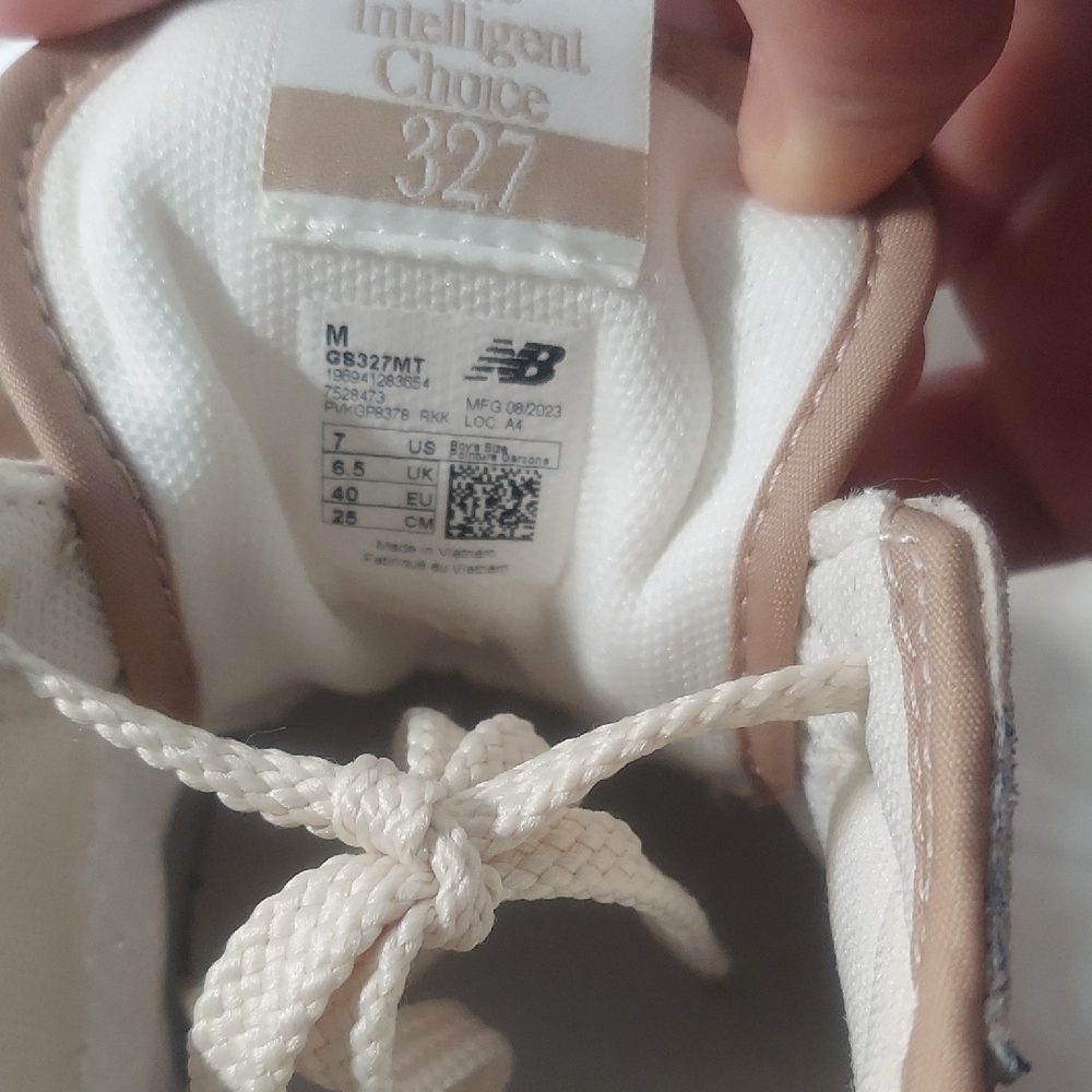 New Balance 327 "Bone/Mindful Grey" Unisex Sneakers - Men's 7 / Women's 9 - Picture 7 of 9